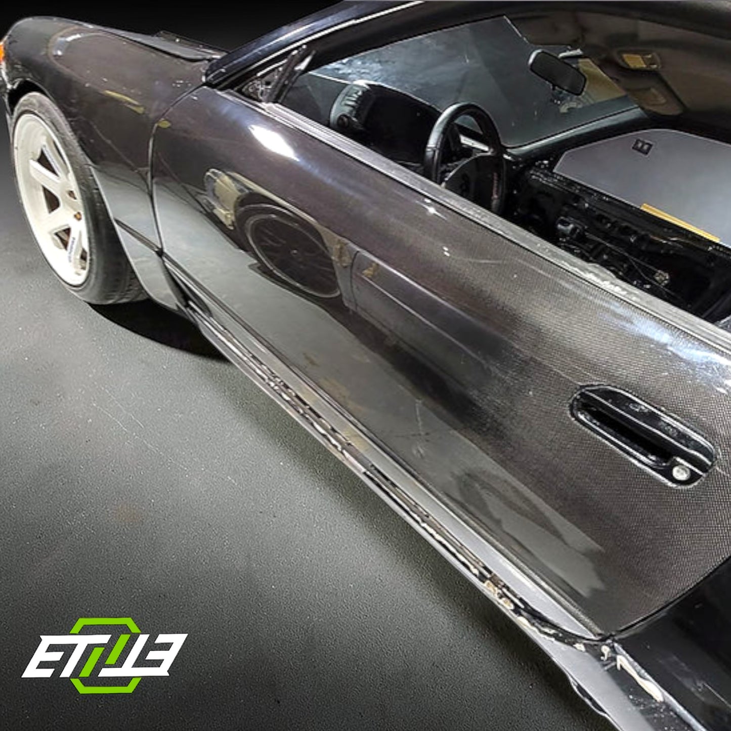 ETi Nissan Skyline R32 Carbon Fiber Doors | SKU: ETI-DN00081-CF | ID: 10658251309337 | Shopifydevstudio