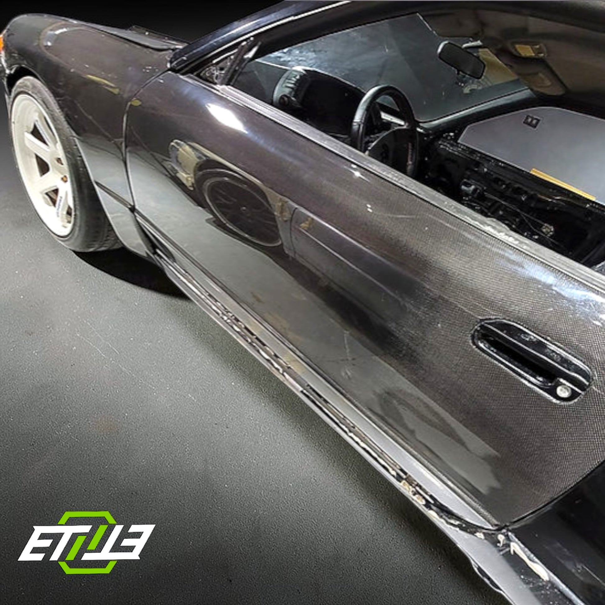 ETi Nissan Skyline R32 Carbon Fiber Doors | SKU: ETI-DN00081-CF | ID: 10658251309337 | Shopifydevstudio