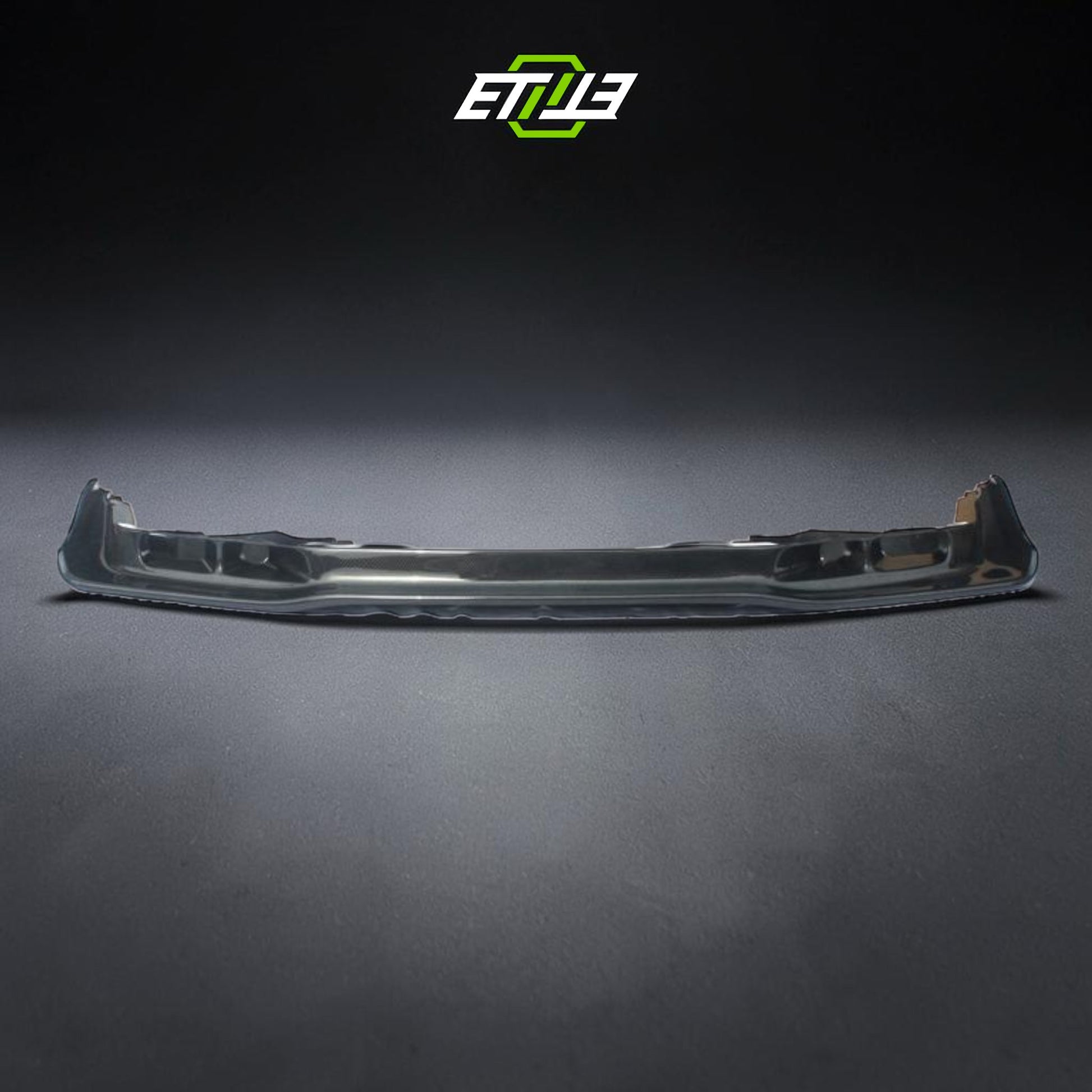 R34 front splitter with undertray — bespoke carbon, undertray detail, ETi