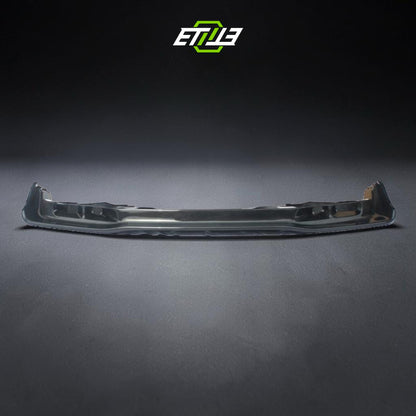 R34 front splitter with undertray — bespoke carbon, undertray detail, ETi