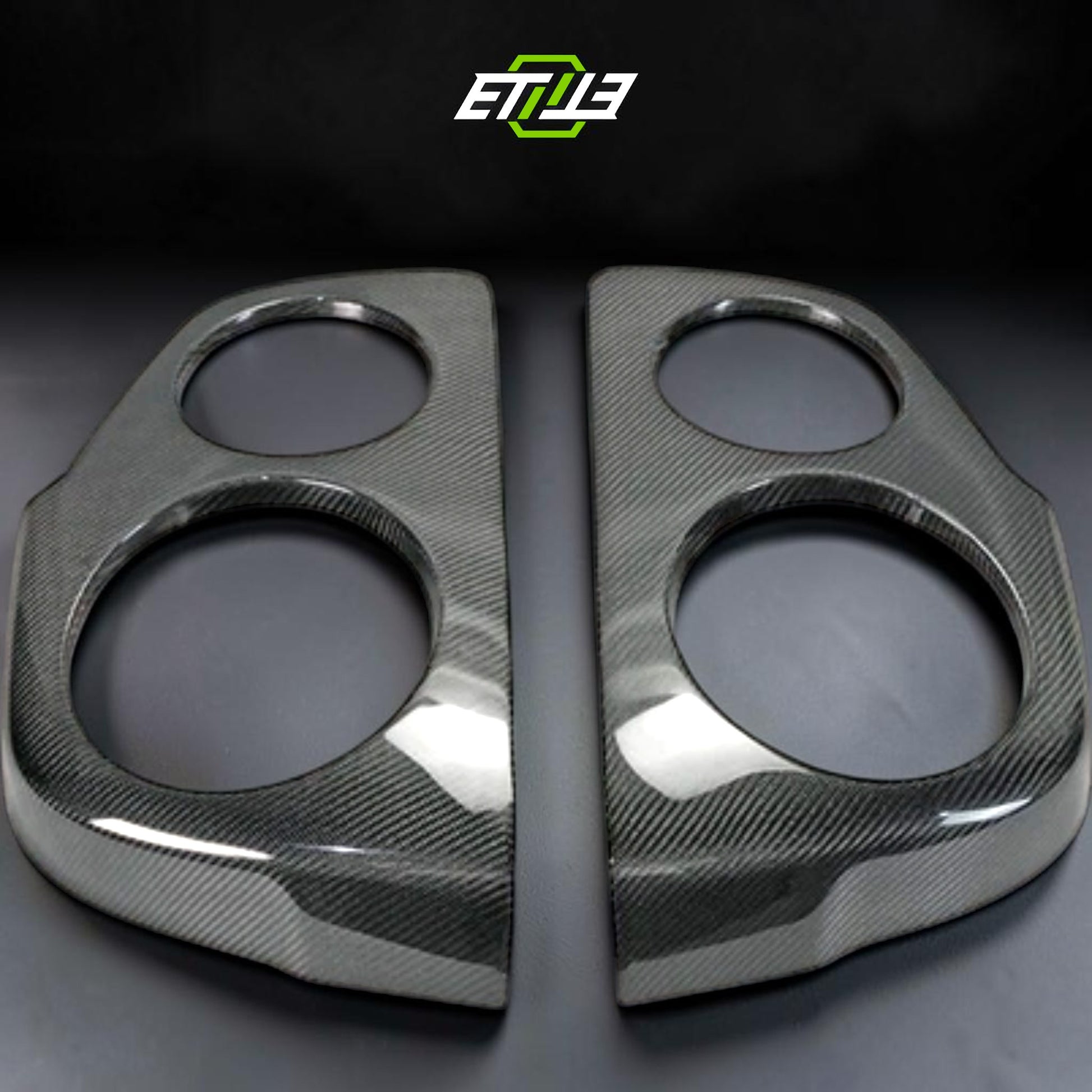 R34 tail light covers — precision-fit detail, ETi