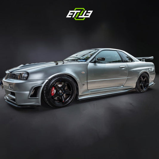 R34 Z-Tune style front fenders — bespoke carbon, surface detail, ETi