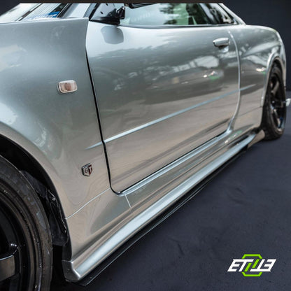 R34 Z-Tune style front fender — bespoke carbon, close-up, ETi