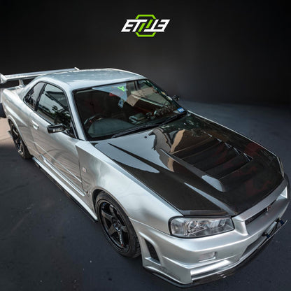 R34 Z-Tune style front fender — bespoke carbon, edge detail, ETi