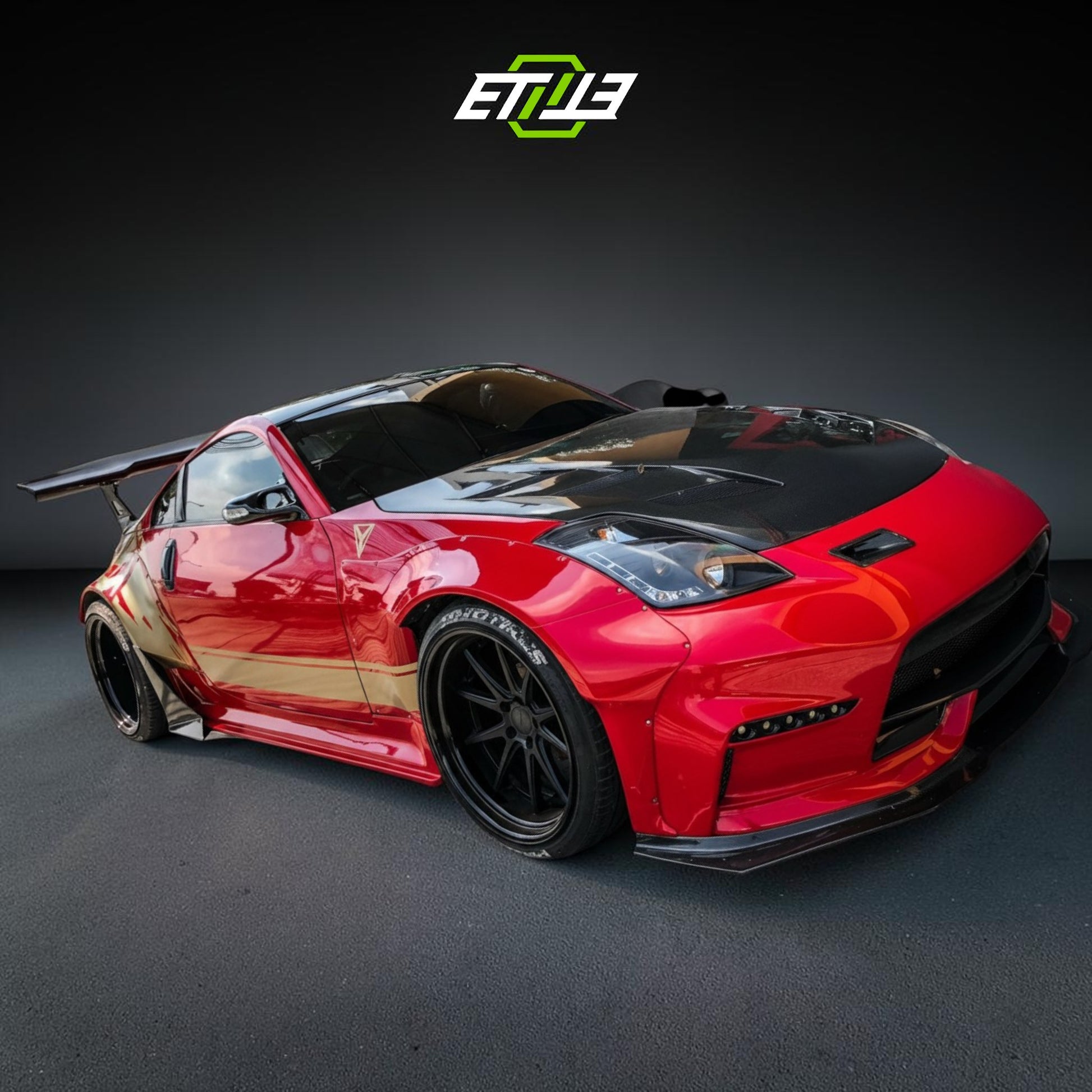 ETi NISSAN S14 MC ETi V2 Carbon Fiber Hood | SKU: ETI-HN001002-CF | ID: 10658249310489 | Shopifydevstudio