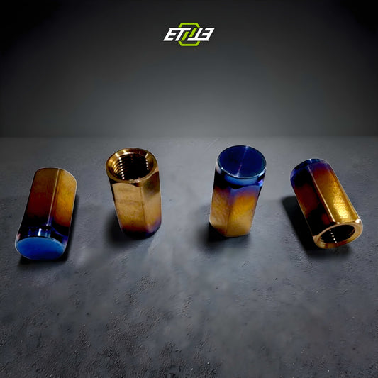 ETi Titanium Valve Stem Caps