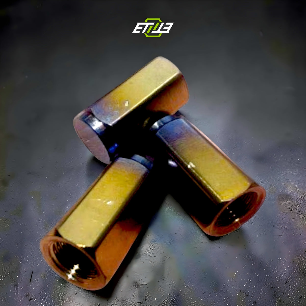 ETi Titanium Valve Stem Caps