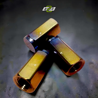 ETi Titanium Valve Stem Caps