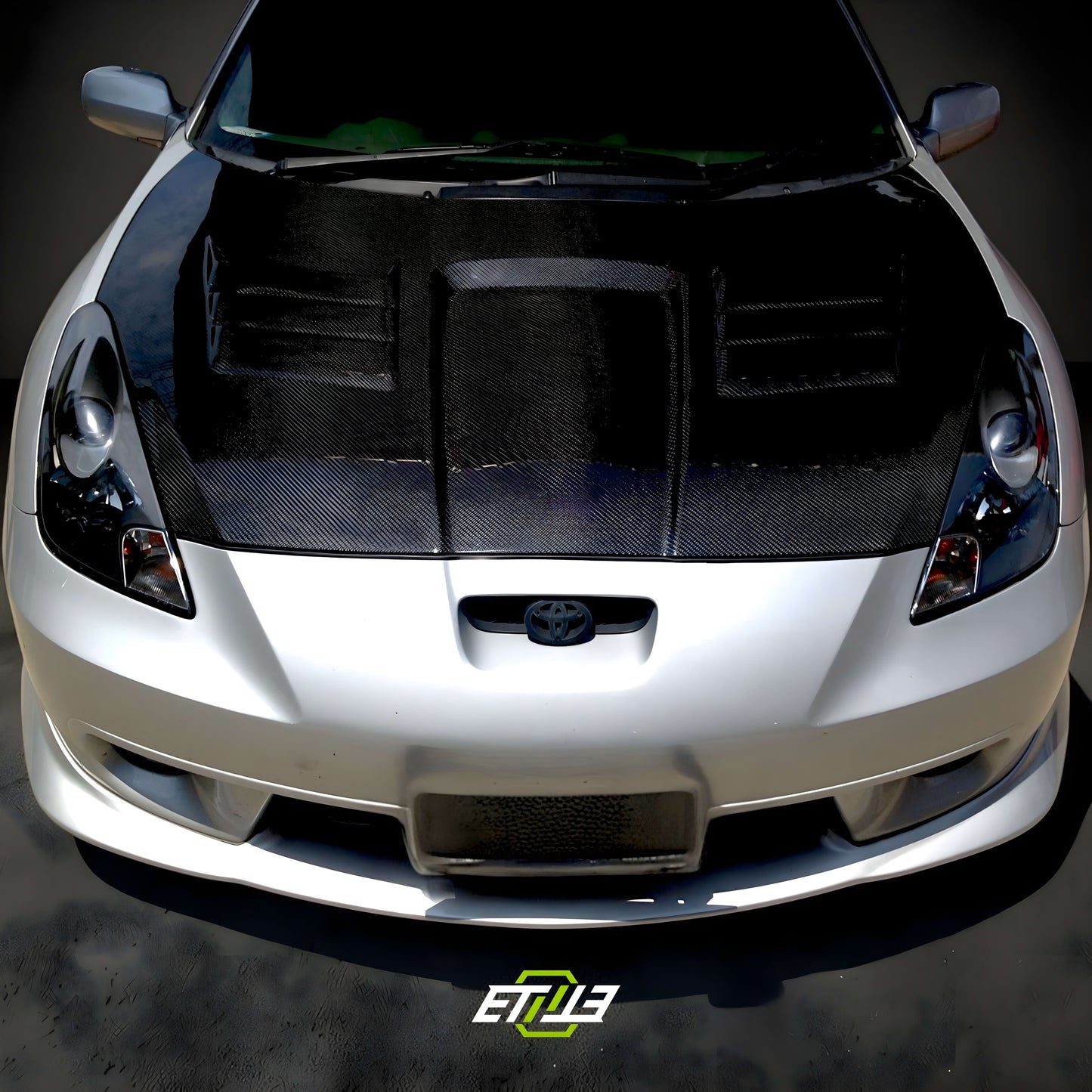 ETi Toyota Celica (Round Headlight) ETi Carbon Fiber Hood