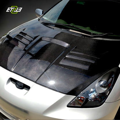ETi Toyota Celica (Round Headlight) ETi Carbon Fiber Hood