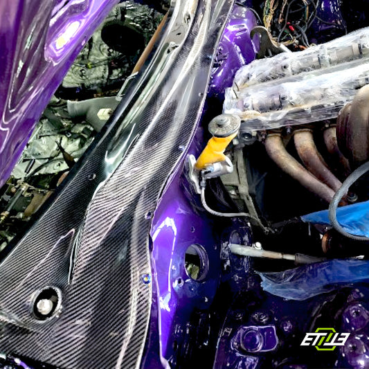 ETi Toyota Supra MK4 (JZA80) OEM-Style Carbon Cowl Panel