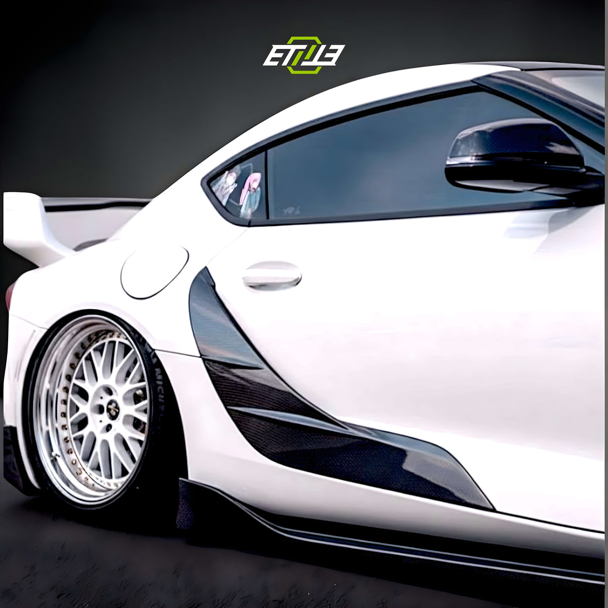 ETi Toyota Supra MKV Carbon Fiber Door Blades