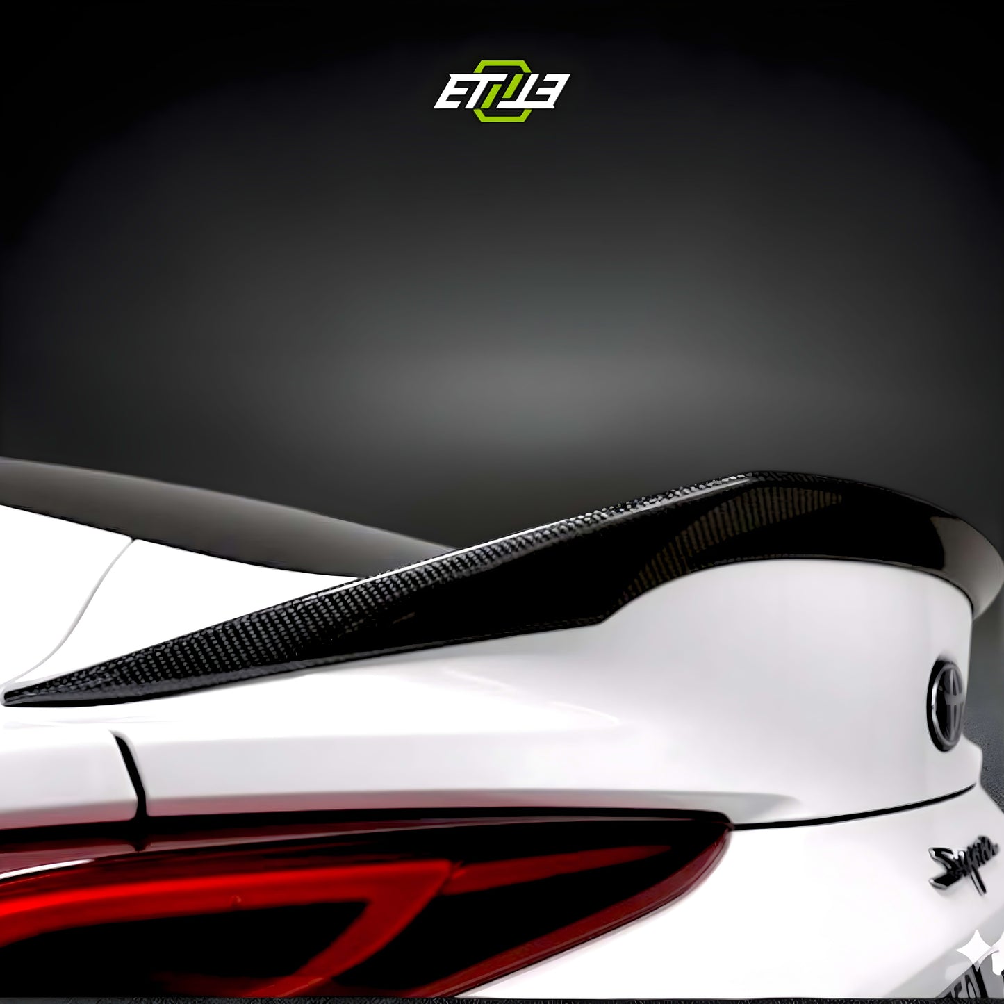 ETi Toyota Supra MKV Carbon Fiber Duckbill Wing