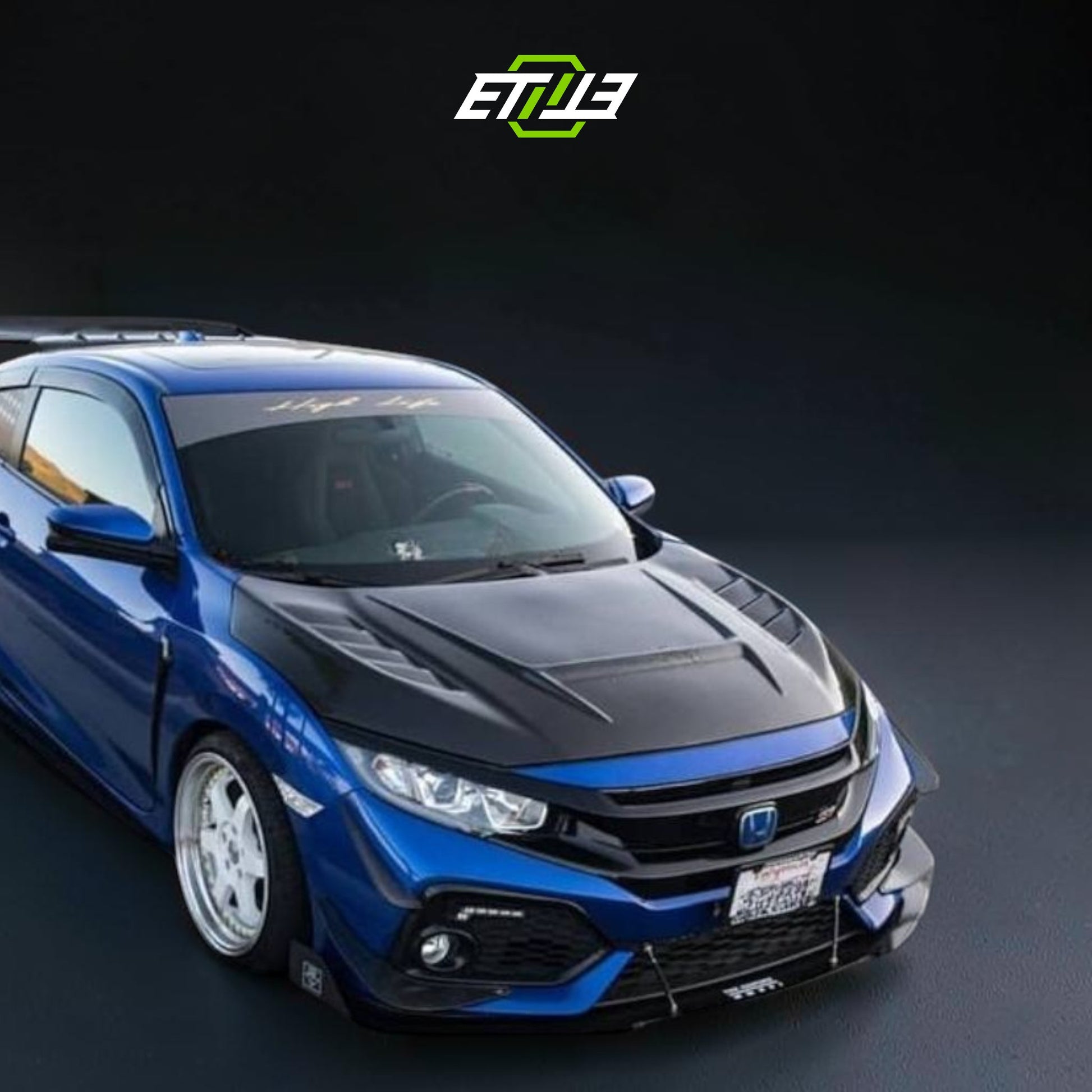 Honda Civic FK Batman Vented Style Hood | Shopifydevstudio