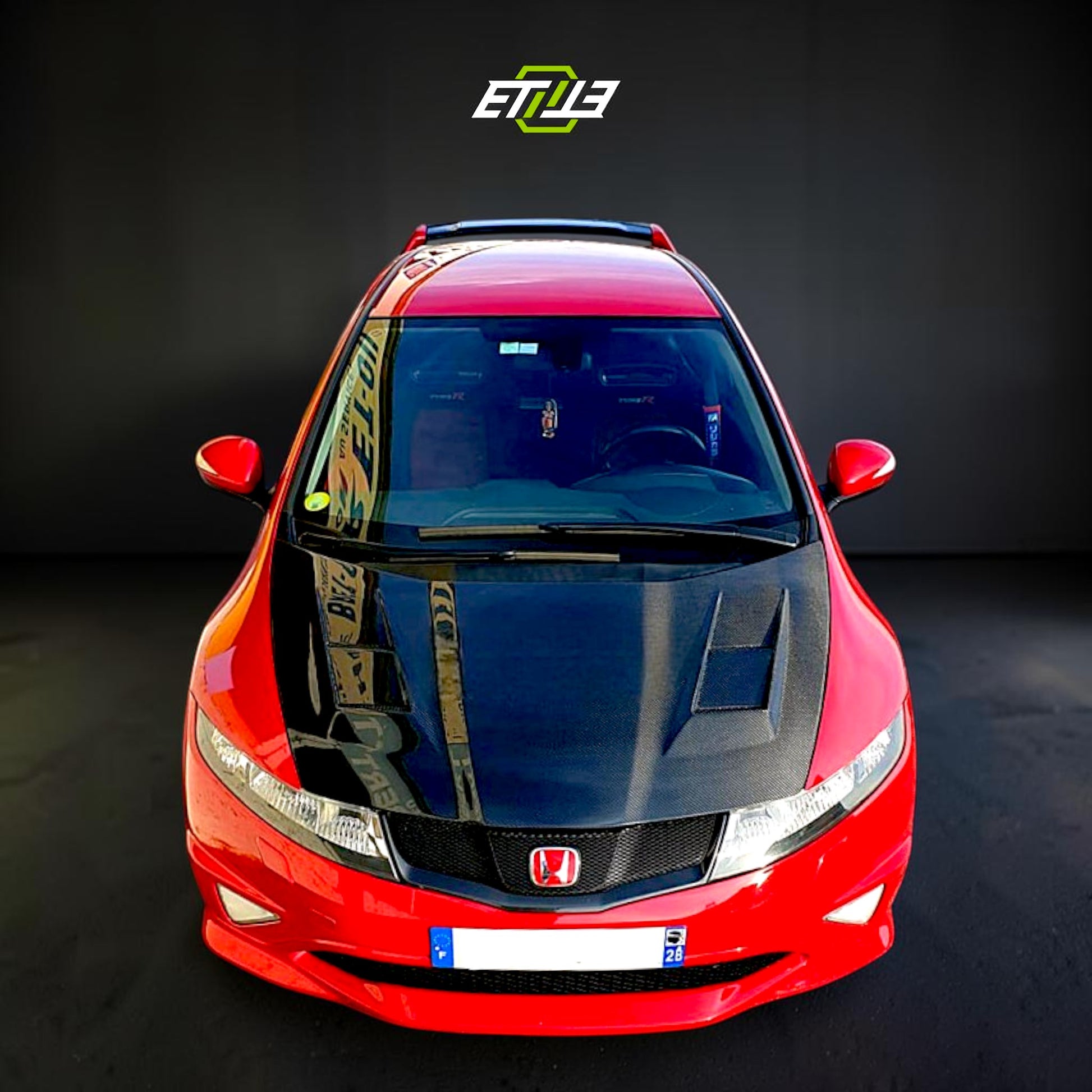 Honda Civic FN2 Mugen RR Style Carbon Fiber Hood | Shopifydevstudio