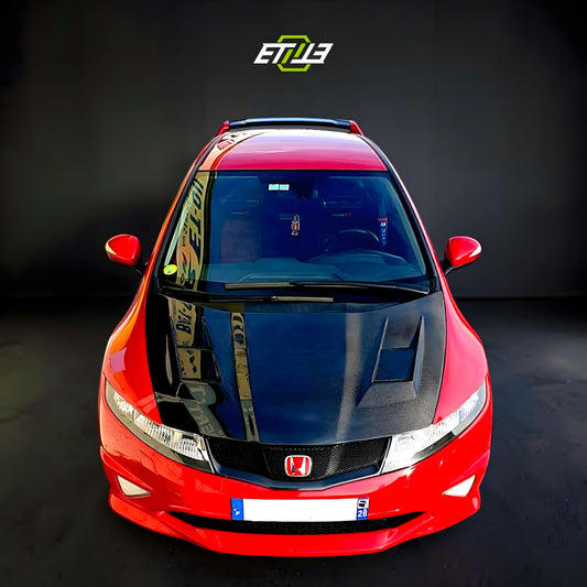 Honda Civic FN2 Mugen RR Style Carbon Fiber Hood