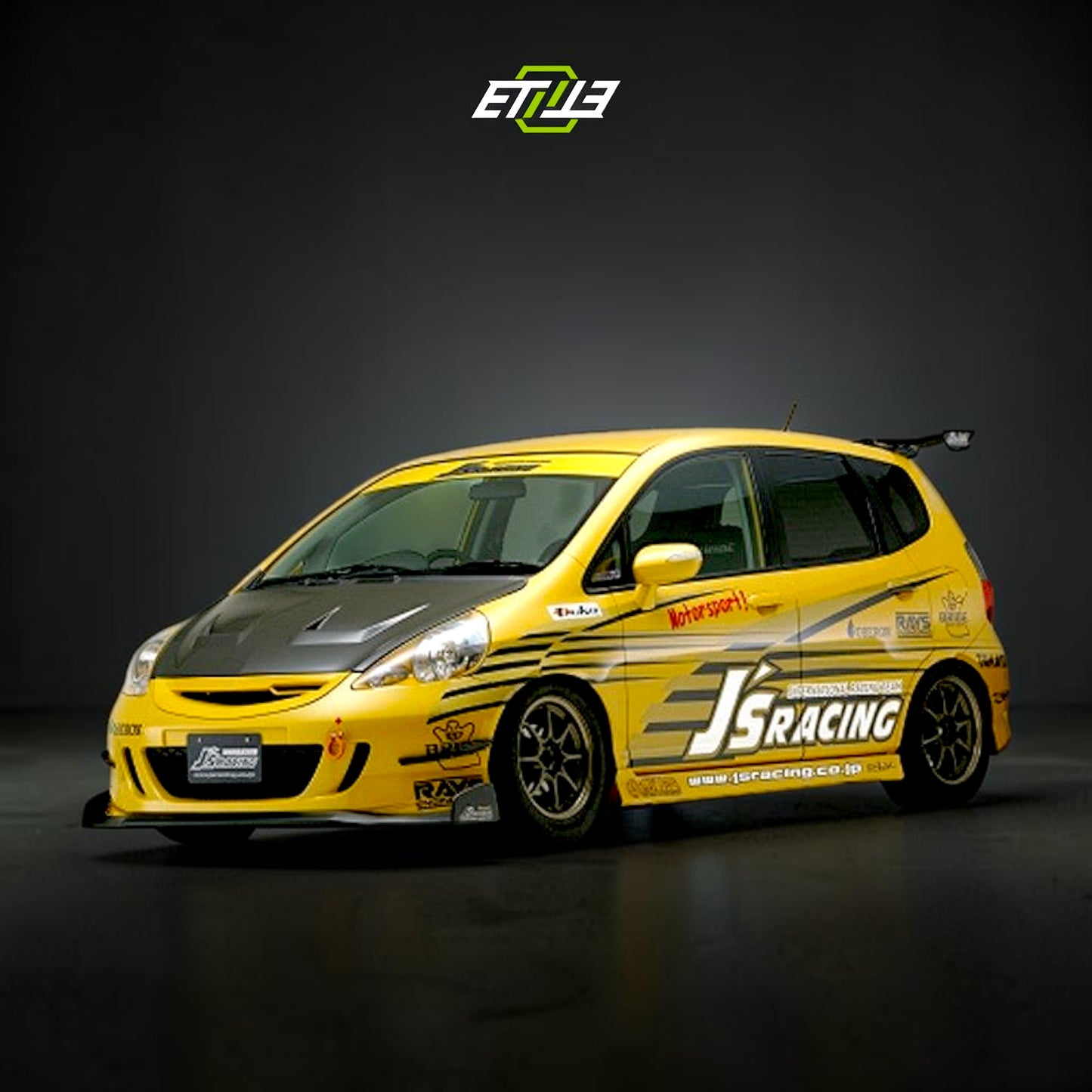 Honda Jazz/Fit GD J's Racing Spec Style Carbon Fiber Hood | Shopifydevstudio