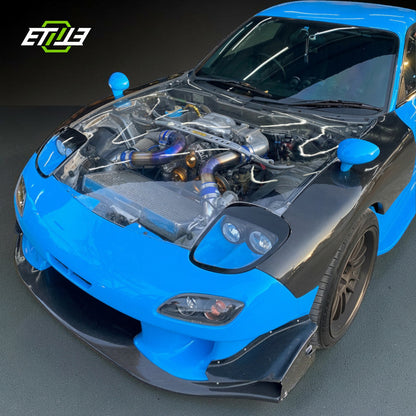 Mazda RX-7 FD3S Lexan OEM-Style Hood - 1