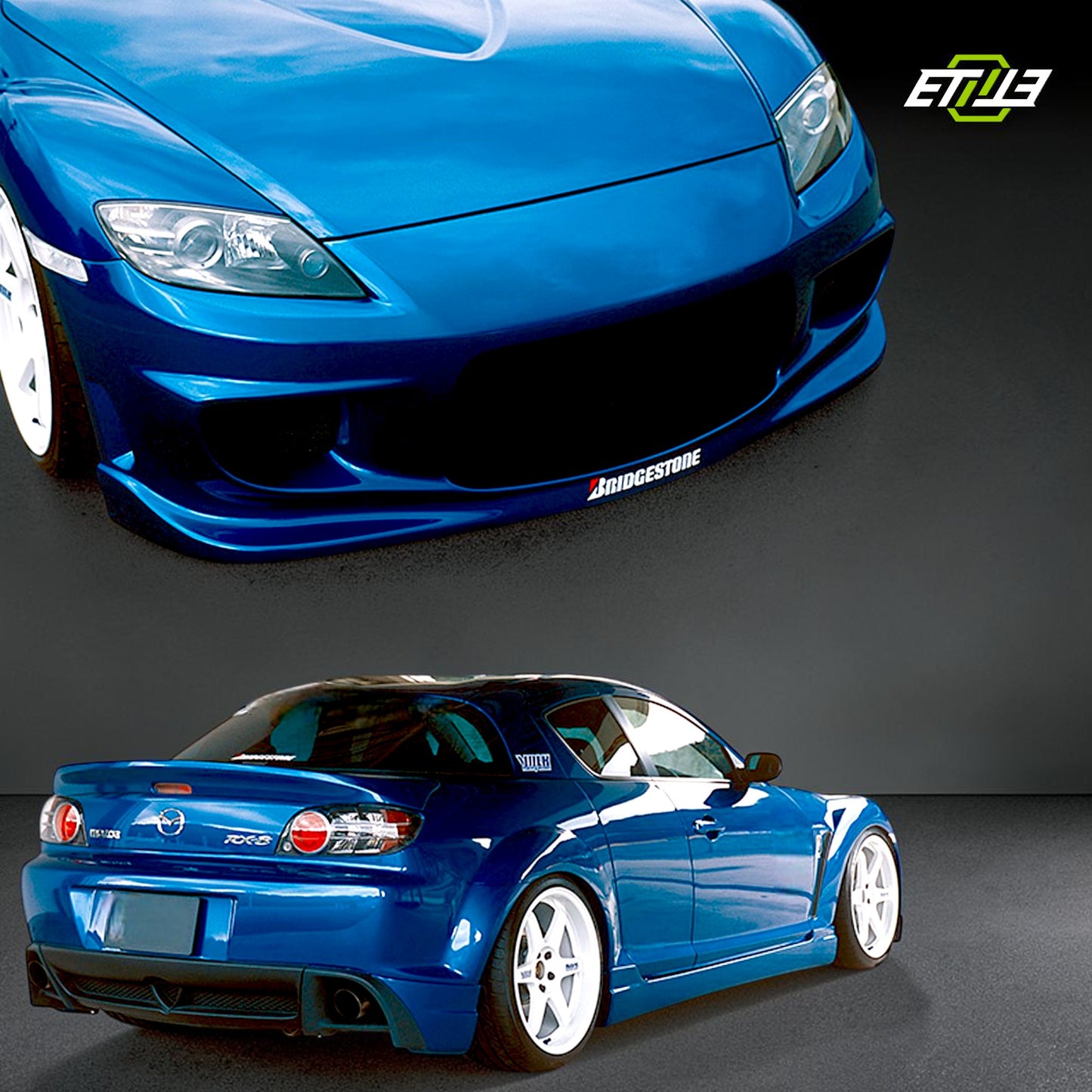 Mazda RX-8 ING+1 Body Kit (4-Piece) | SKU: ETI-MAZDA-RX8--KIT-FRP | ID: 10627884089625 | Shopifydevstudio