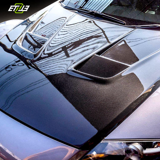 Mazda RX-8 RE-2 Carbon Fiber Hood | SKU: ETI-HM02435-CF | ID: 10627884712217 | Shopifydevstudio