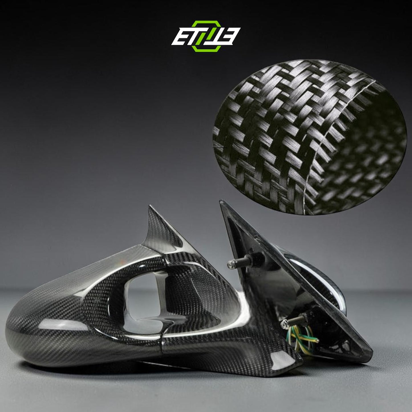 Mazda RX-8 SE3P Early Aero Mirror (LHD) | SKU: RX8-CF-5 | ID: 10627885465881 | Shopifydevstudio