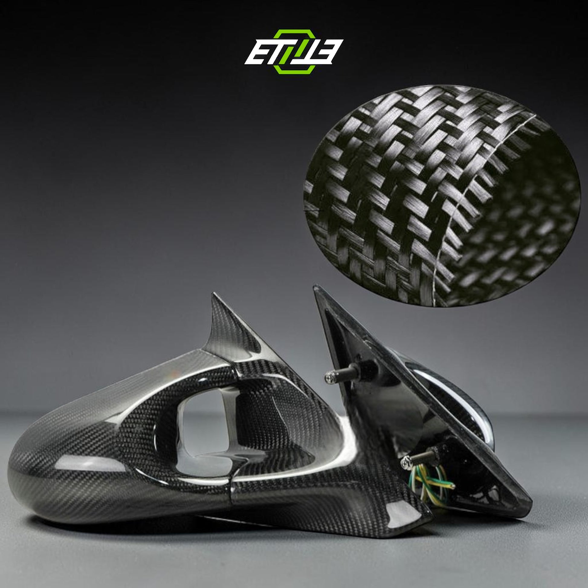 Mazda RX-8 SE3P Early Aero Mirror (LHD) | SKU: RX8-CF-5 | ID: 10627885465881 | Shopifydevstudio