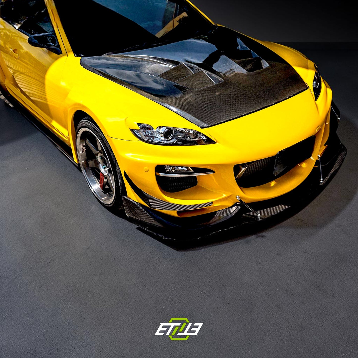 Mazda RX-8 SE3P RE-Style Vented Carbon Fiber Hood | ID: 10627885957401 | Shopifydevstudio