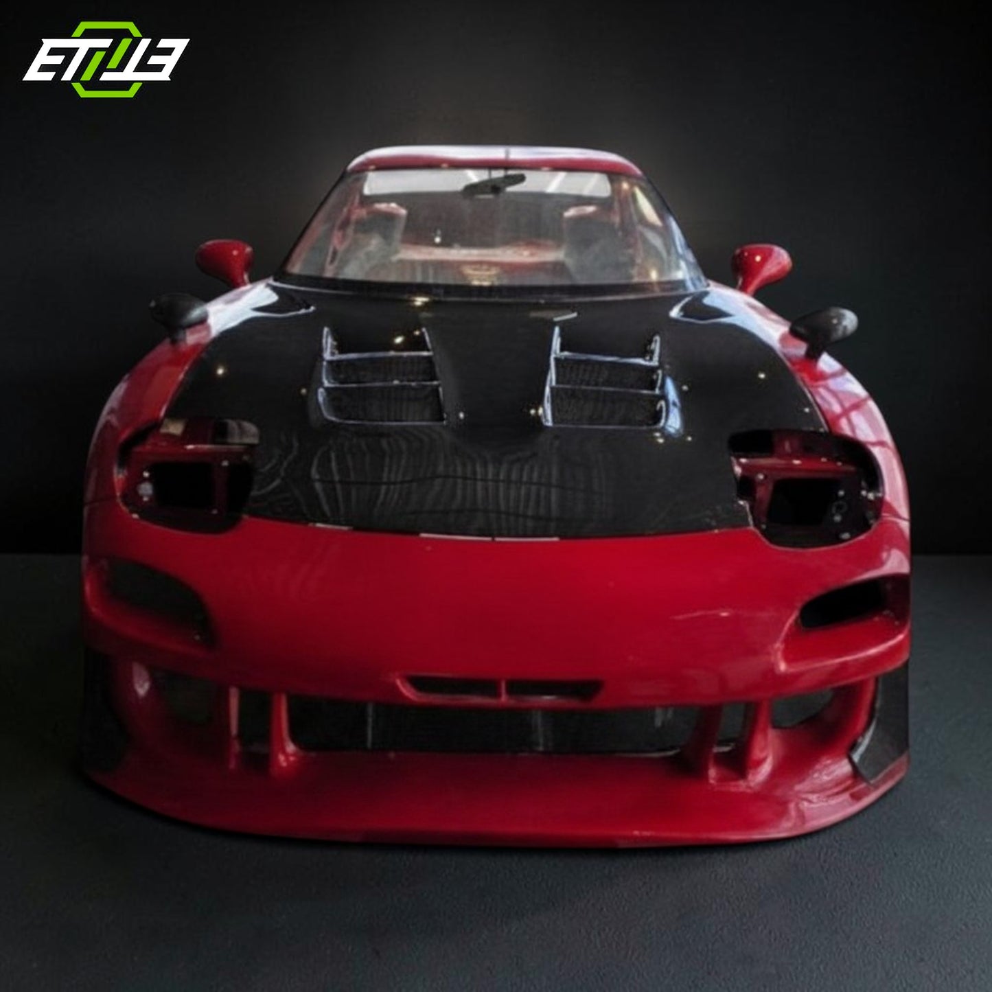 Mazda RX-7 (FD3S) RE-Amemiya Style Carbon Fiber Hood