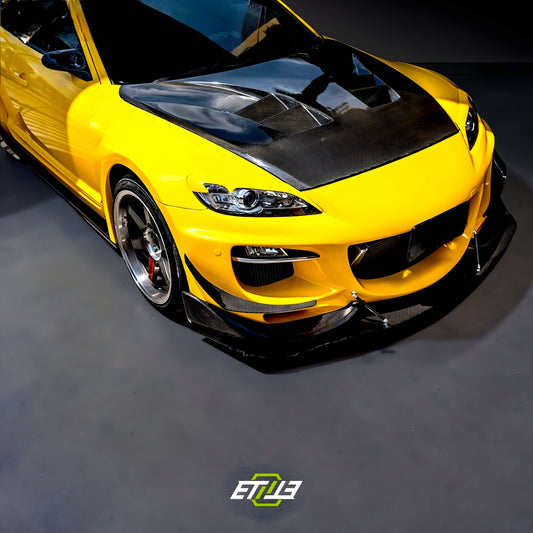 Mazda RX-8 SE3P RE-Style Vented Carbon Fiber Hood