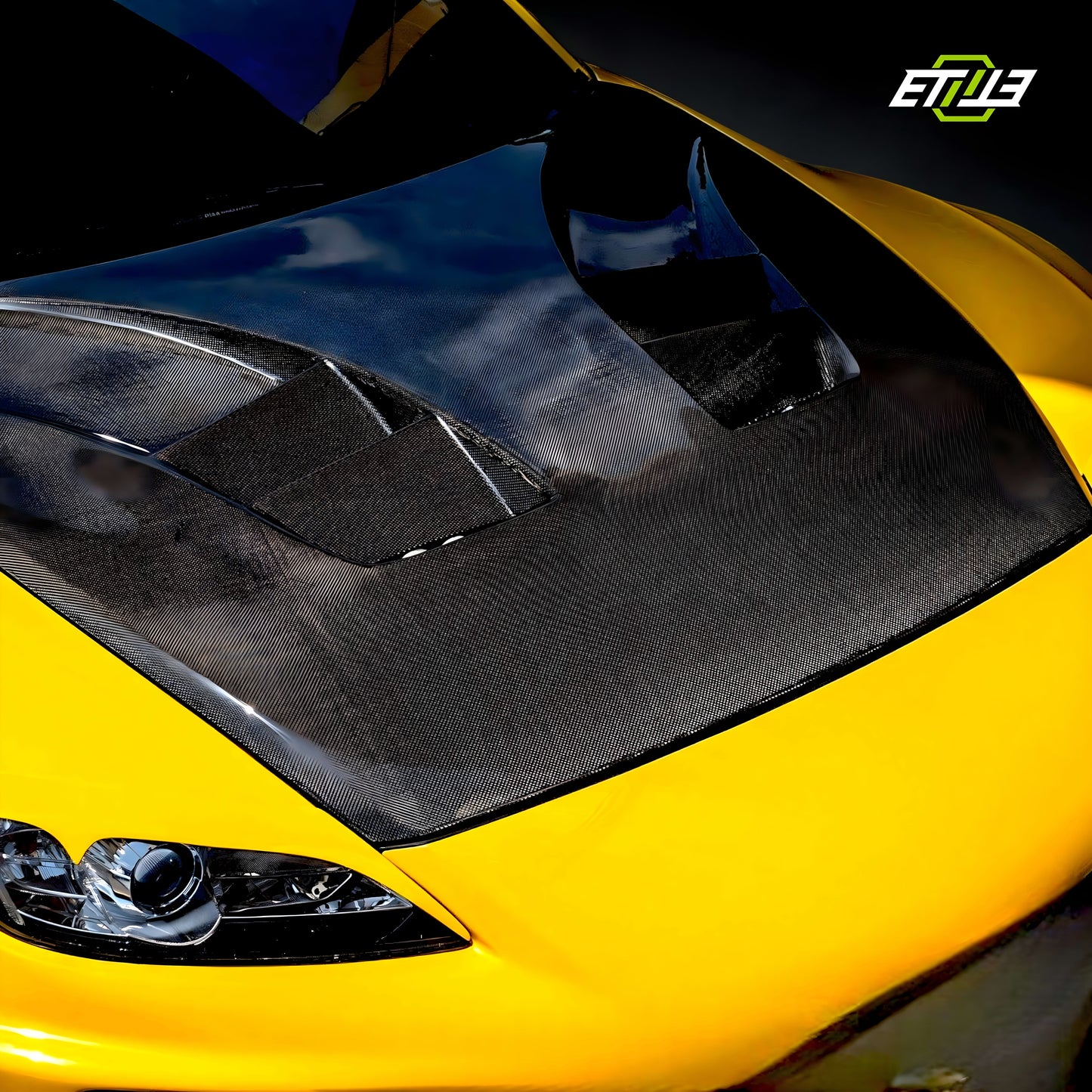 Mazda RX-8 SE3P RE-Style Vented Carbon Fiber Hood