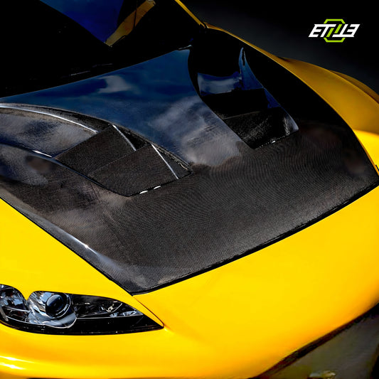 Mazda RX-8 SE3P RE-Style Vented Carbon Fiber Hood