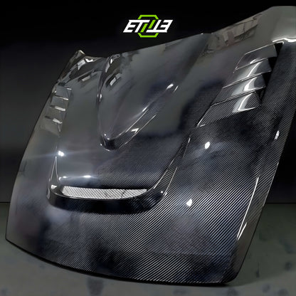 Mazda RX-8 SE3P RE-Style Vented Carbon Fiber Hood