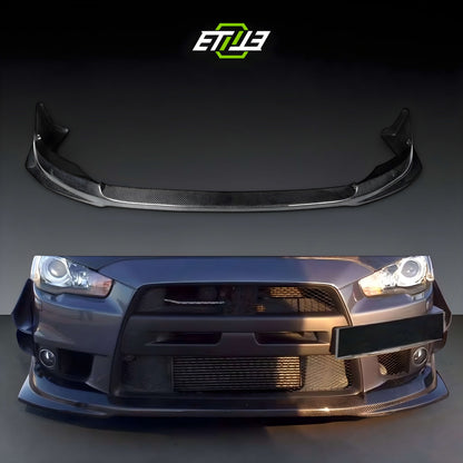 Mitsubishi Lancer Evolution X Carbon Fiber Front Bumper Lip