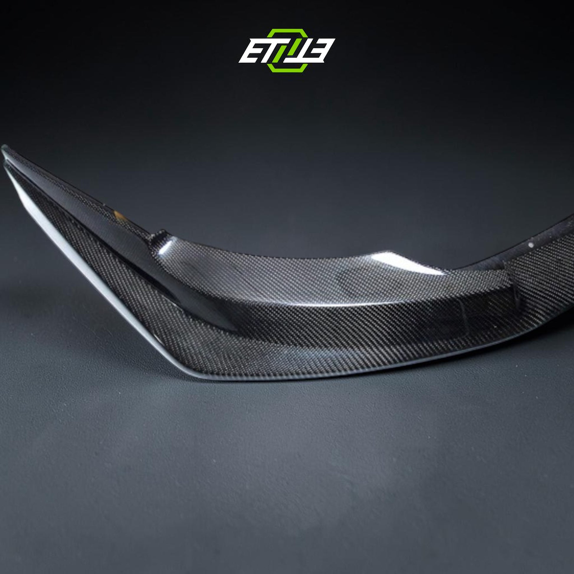 Mitsubishi Lancer Evolution X Carbon Fiber Front Bumper Lip - Elite Ti Premium Asset