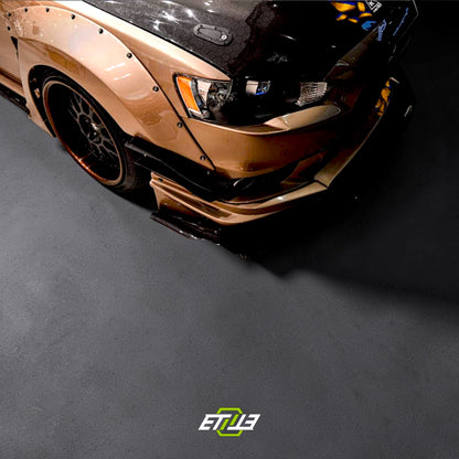 Mitsubishi Lancer Evolution X Carbon Fiber Front Bumper Splitter | Shopifydevstudio