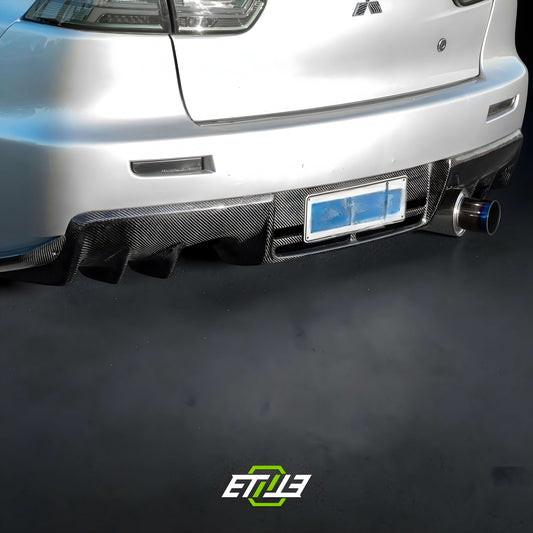Mitsubishi Lancer Evolution X Carbon Fiber Rear Diffuser