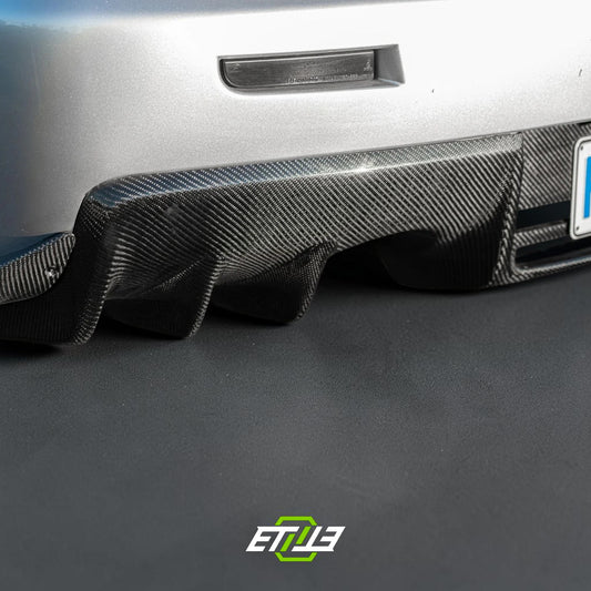 Mitsubishi Lancer Evolution X Carbon Fiber Rear Diffuser - Elite Ti Premium Asset