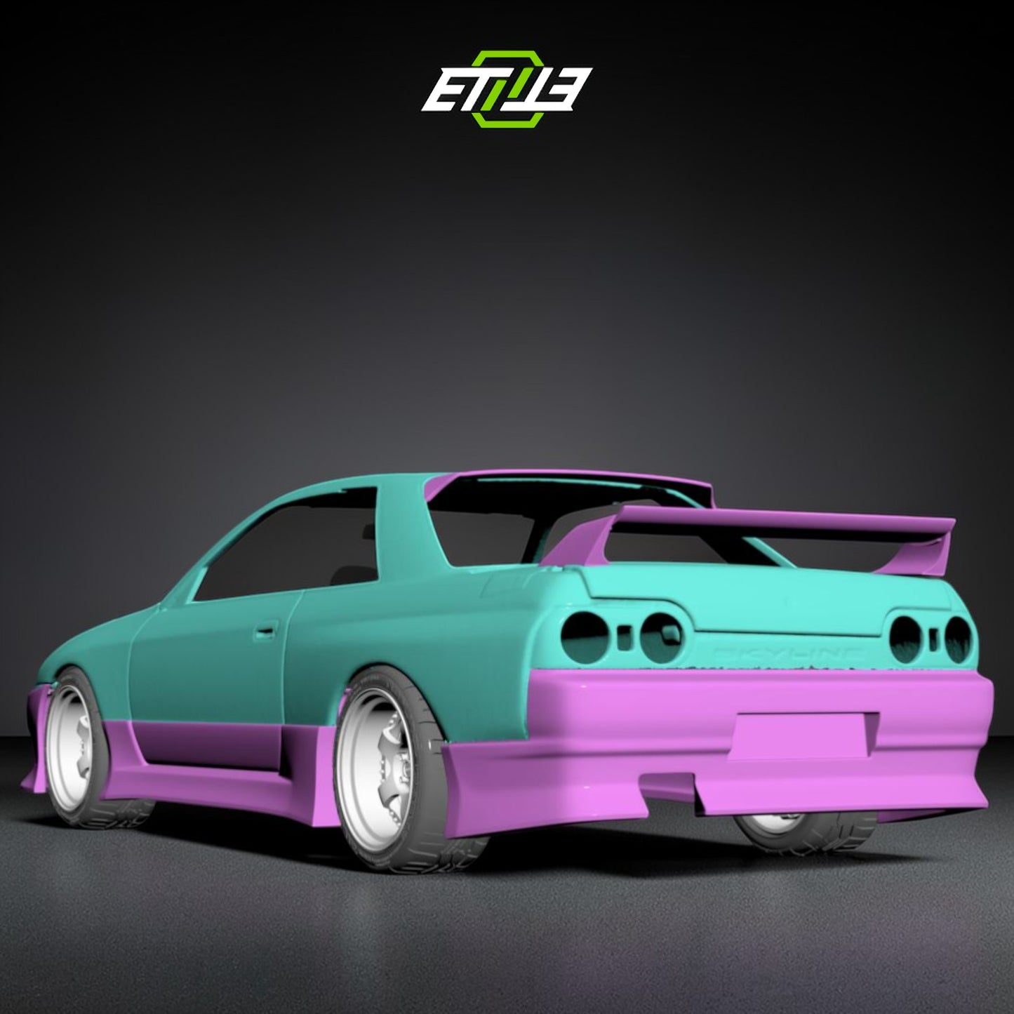 Nissan Skyline R32 GTR TS Carbon Fiber Rear Diffuser Type 2 w/ Metal Fitting Accessories | SKU: UNKNOWN-SKU | ID: 10658247475481 | Shopifydevstudio