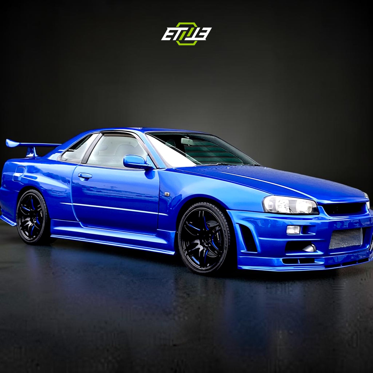 NISSAN SKYLINE R34 GTS (Blue) Body Kit | SKU: ETI-NISSAN-SKY-KIT-FRP | ID: 10658256584985 | Shopifydevstudio