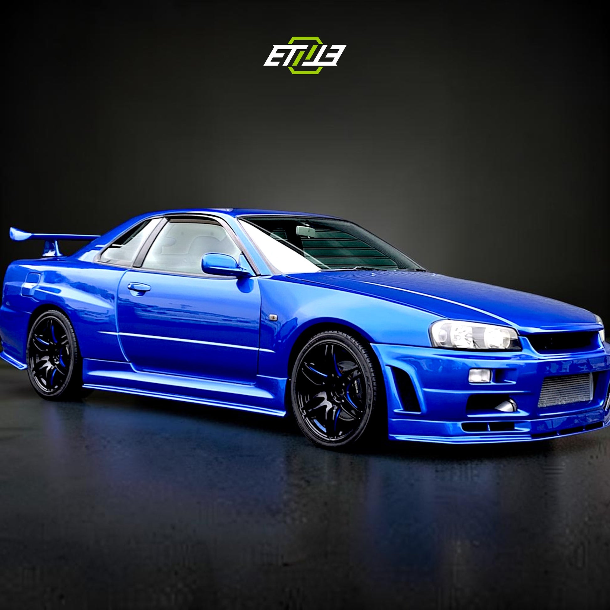 NISSAN SKYLINE R34 GTS (Blue) Body Kit | SKU: ETI-NISSAN-SKY-KIT-FRP | ID: 10658256584985 | Shopifydevstudio