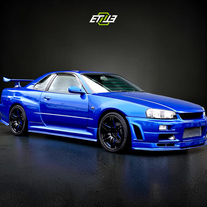 NISSAN SKYLINE R34 GTS (Blue) Body Kit | SKU: ETI-NISSAN-SKY-KIT-FRP | ID: 10658256584985 | Shopifydevstudio
