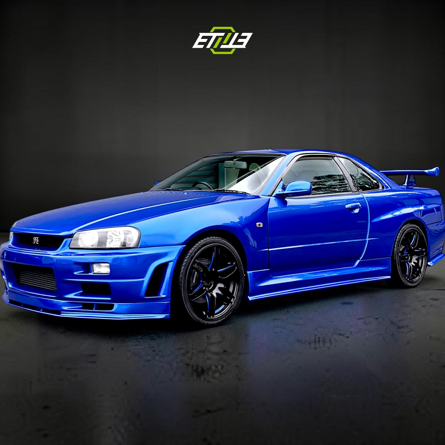 NISSAN SKYLINE R34 GTS (Blue) Body Kit | SKU: ETI-NISSAN-SKY-KIT-FRP | ID: 10658256584985 | Shopifydevstudio