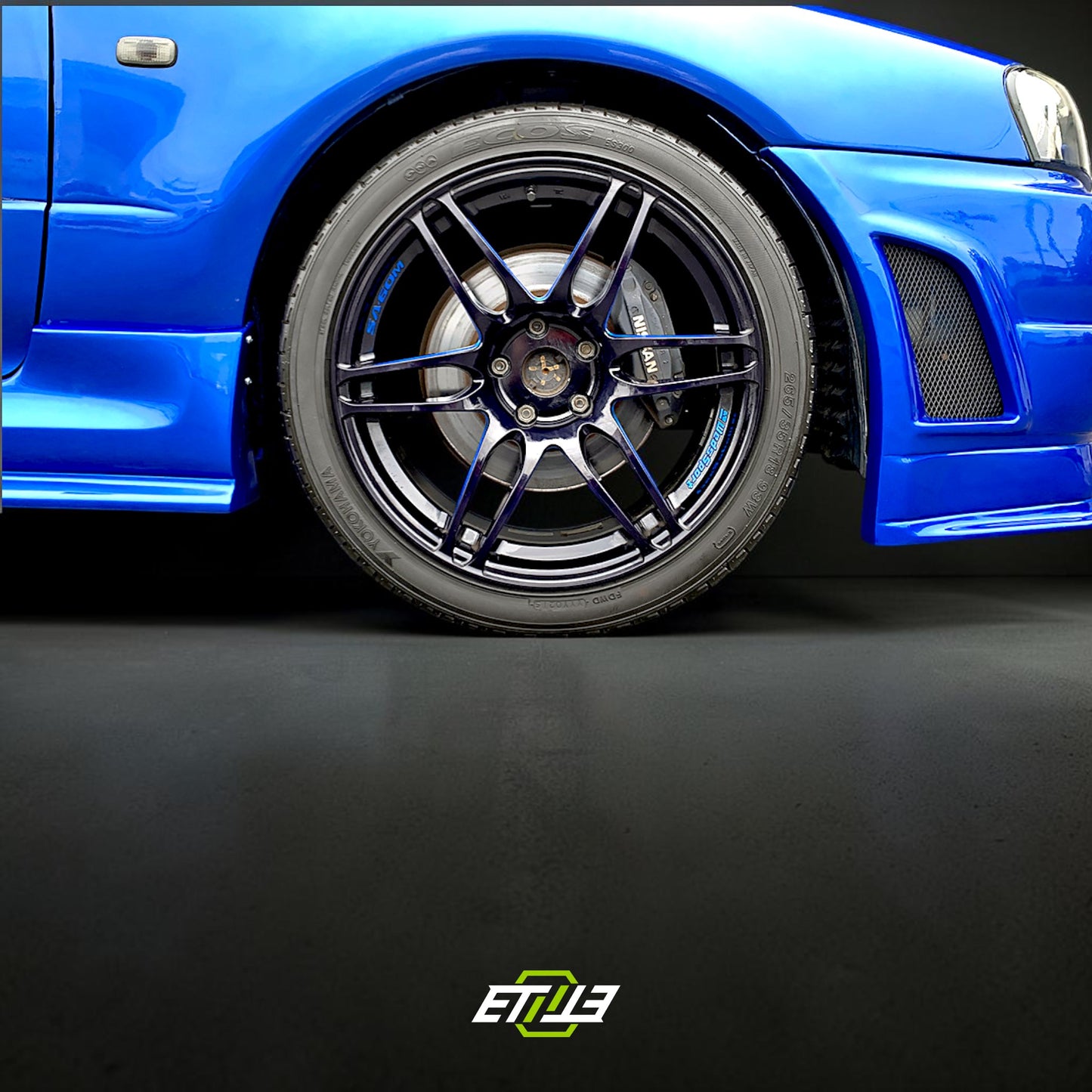 NISSAN SKYLINE R34 GTS (Blue) Body Kit | SKU: ETI-NISSAN-SKY-KIT-FRP | ID: 10658256584985 | Shopifydevstudio