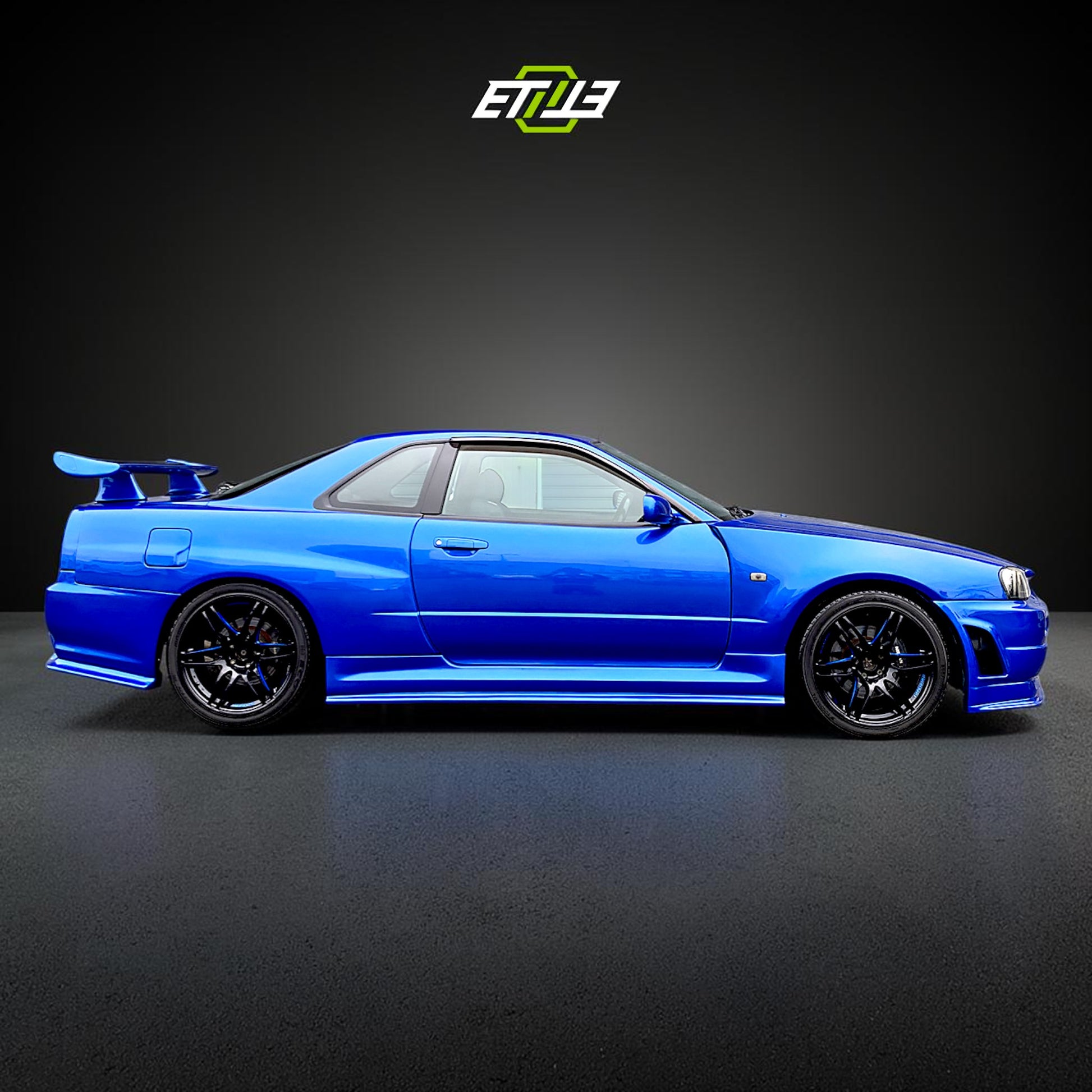 NISSAN SKYLINE R34 GTS (Blue) Body Kit | SKU: ETI-NISSAN-SKY-KIT-FRP | ID: 10658256584985 | Shopifydevstudio