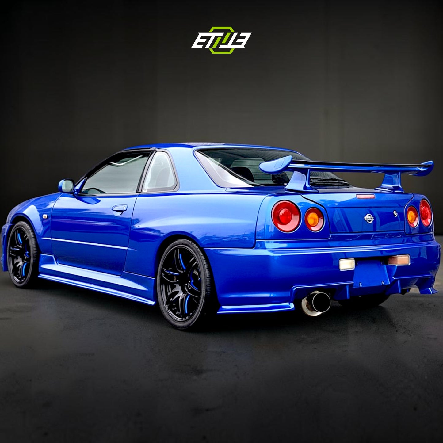 NISSAN SKYLINE R34 GTS (Blue) Body Kit | SKU: ETI-NISSAN-SKY-KIT-FRP | ID: 10658256584985 | Shopifydevstudio