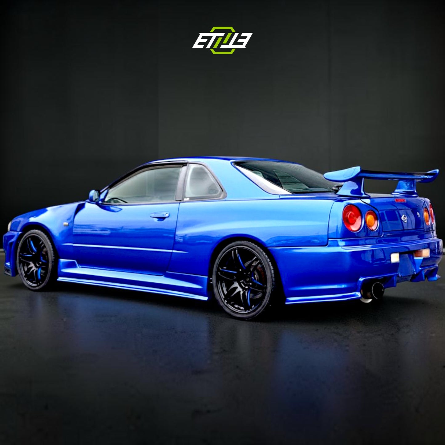 NISSAN SKYLINE R34 GTS (Blue) Body Kit | SKU: ETI-NISSAN-SKY-KIT-FRP | ID: 10658256584985 | Shopifydevstudio