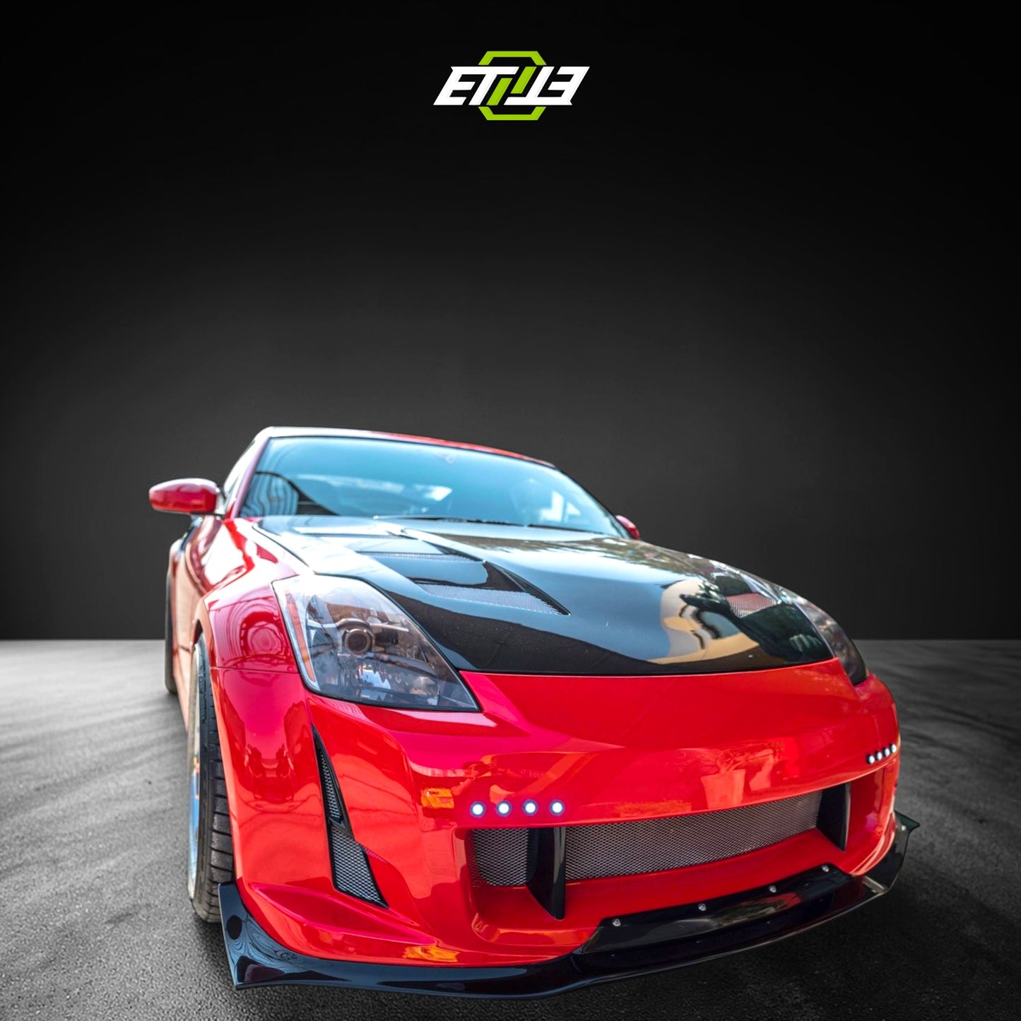 Nissan 350Z Amuse Style Widebody Body Kit | SKU: ETI-NISSAN-350-KIT-FRP | ID: 10658253701401 | Shopifydevstudio
