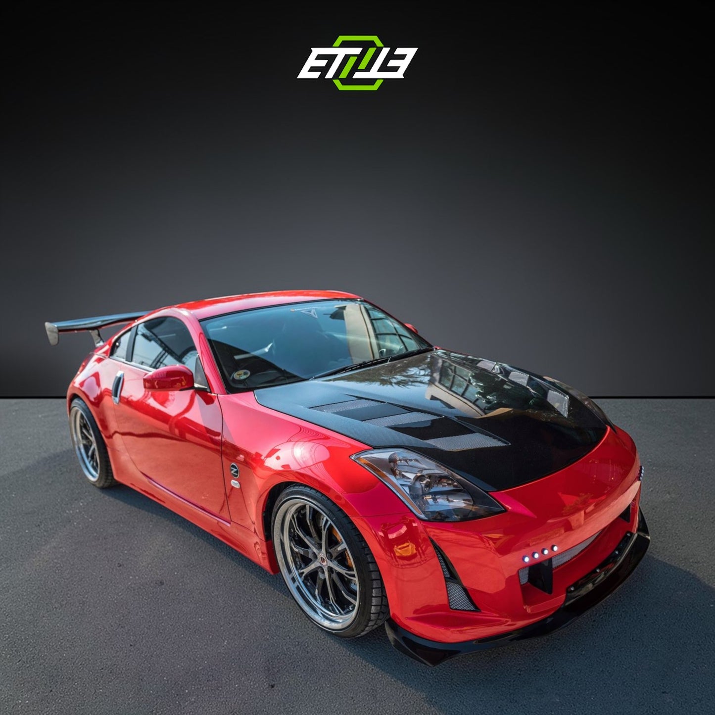 Nissan 350Z ETi Amuse Style Body Kit | SKU: ETI-3377-FIB | ID: 10658253766937 | Shopifydevstudio