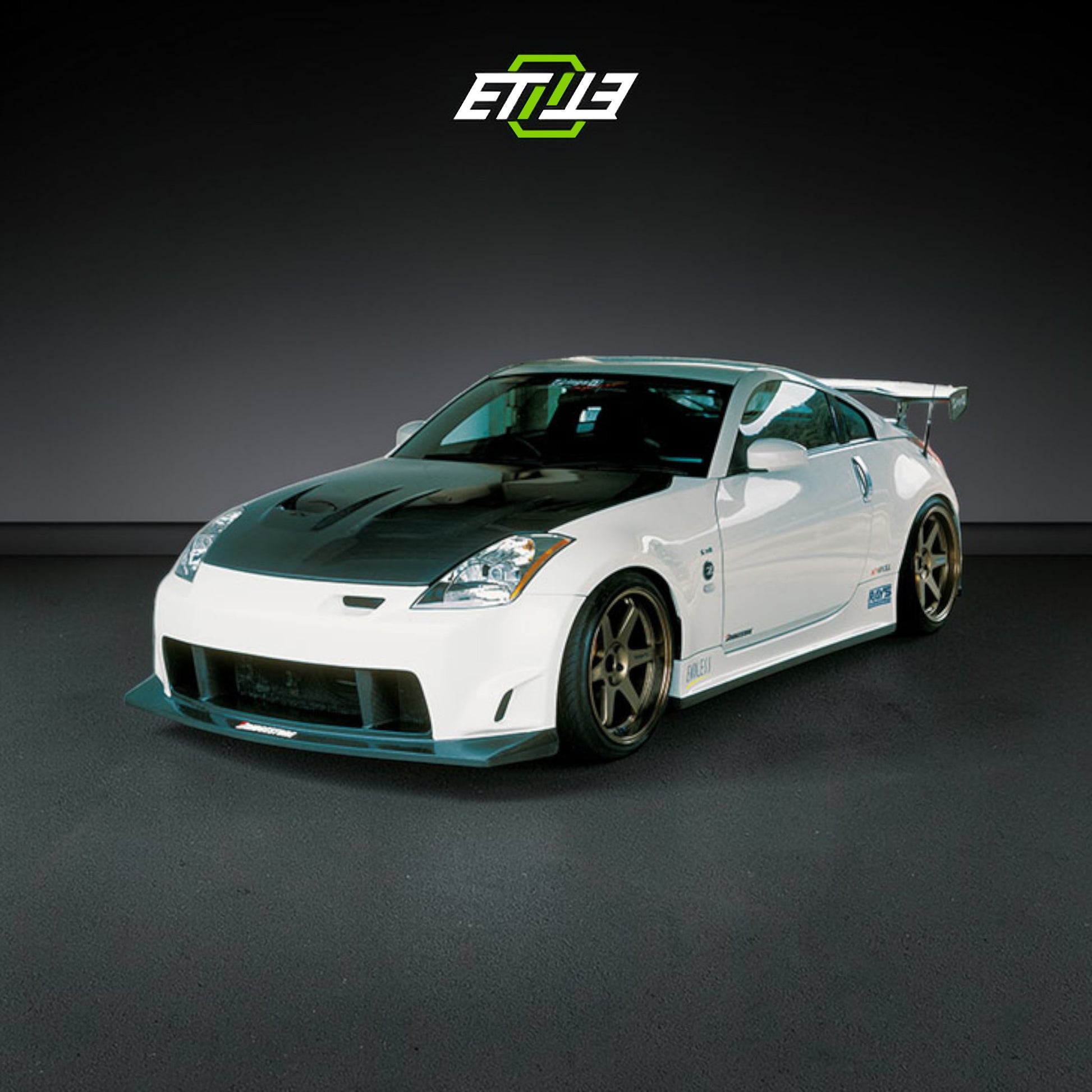 Nissan 350Z Ings+1 Style Body Kit | SKU: ETI-NISSAN-350-KIT-FRP | ID: 10658253898009 | Shopifydevstudio