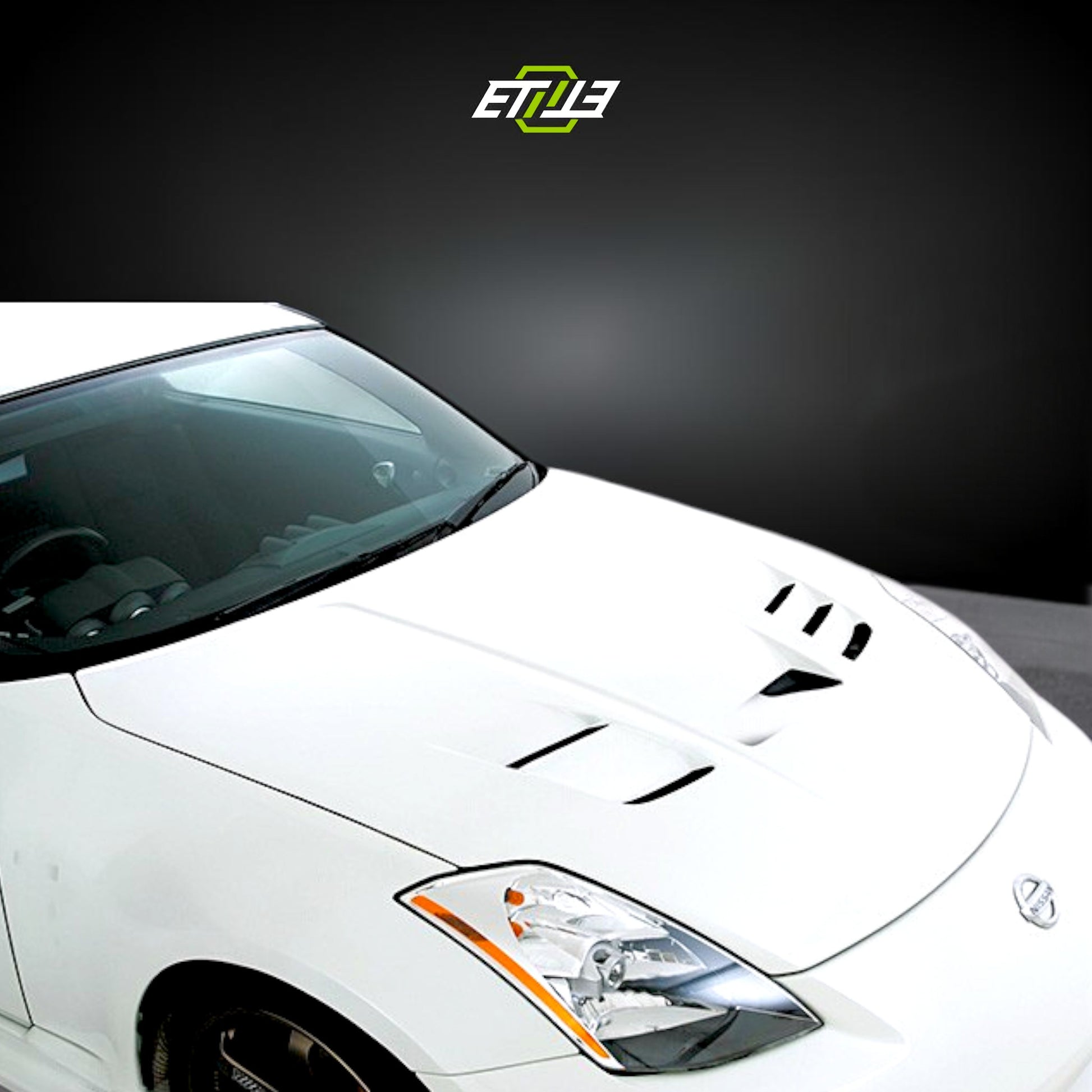 Nissan 350Z Ings Style Carbon Fiber Hood | SKU: ETI-HN00079-CF | ID: 10658250522905 | Shopifydevstudio